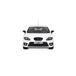 SEAT LEON MK2 CUPRA R CANDY WHITE B9A 2010 OttO mobile 1:18 Resinemodell (Türen, Motorhaube... nicht zu öffnen!)